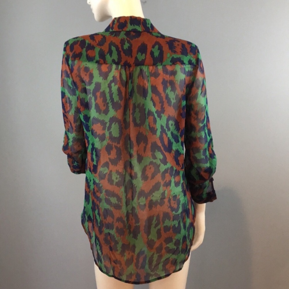 NWOT Diane von Furstenberg Lorelei blouse silk 2 - Picture 5 of 8